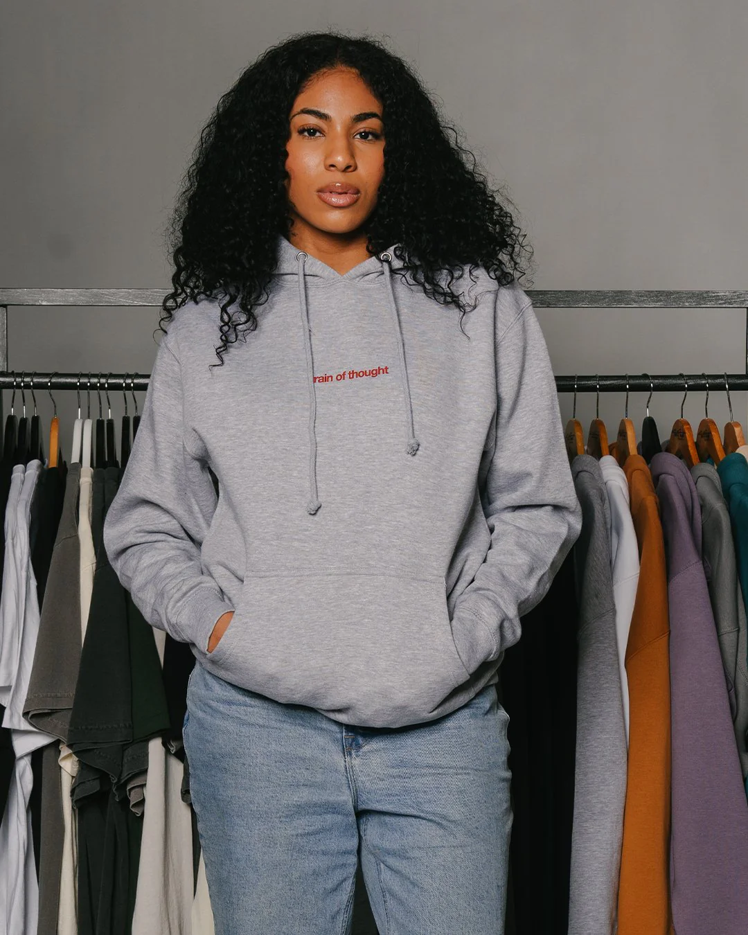 Rnb Songs | Heather Grey Pullover Hoodie - Image 2
