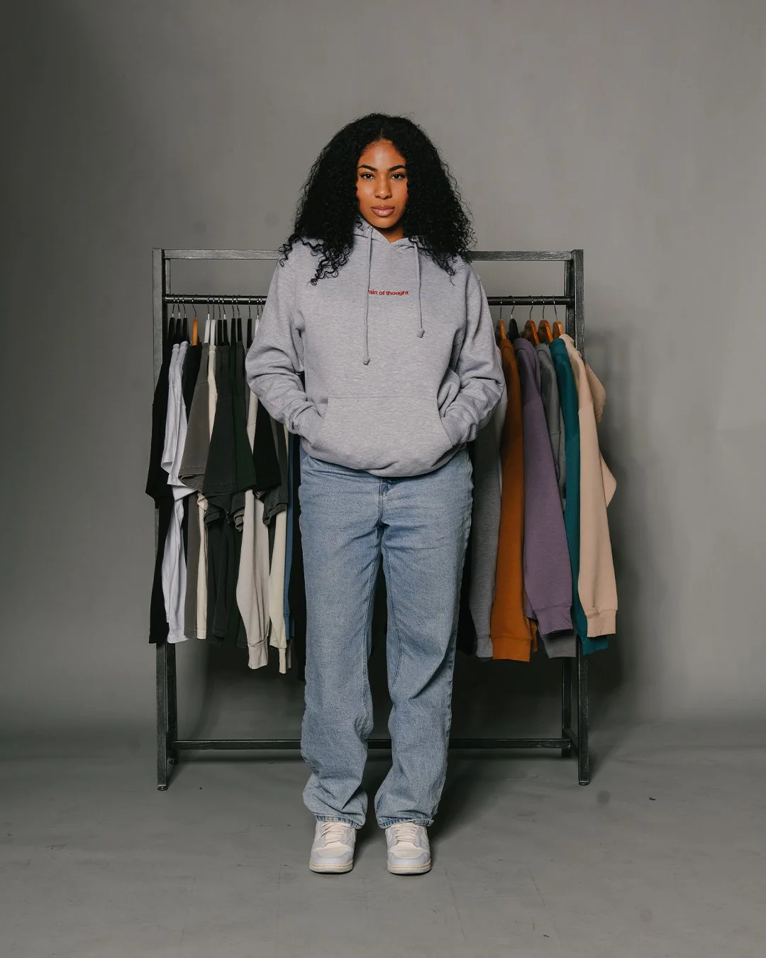 Rnb Songs | Heather Grey Pullover Hoodie - Image 3