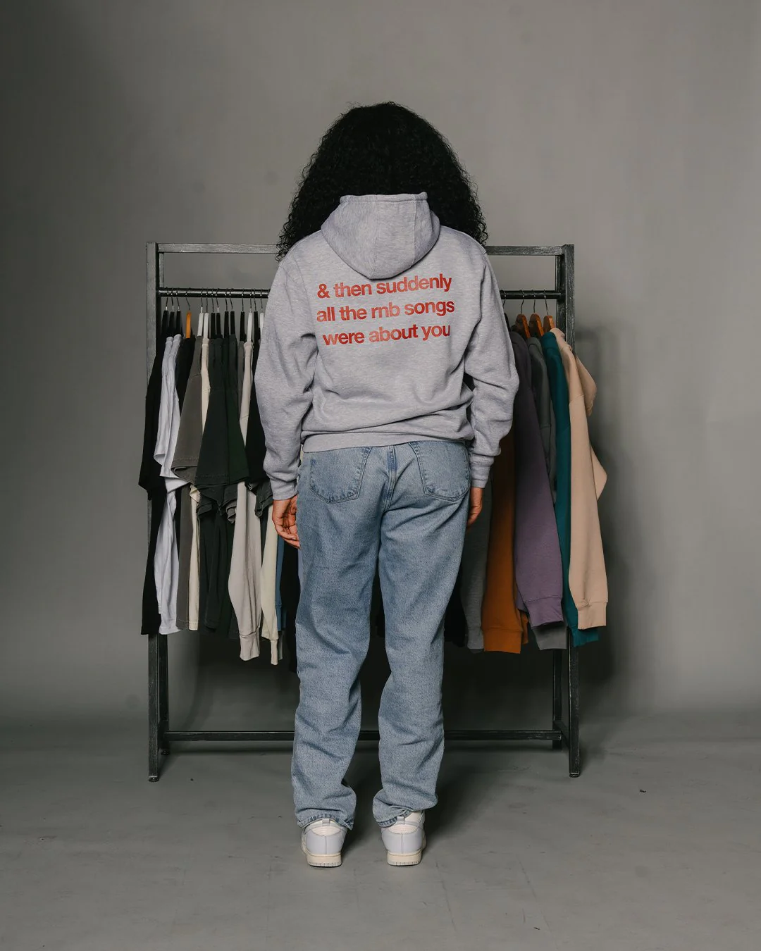 Rnb Songs | Heather Grey Pullover Hoodie - Image 4