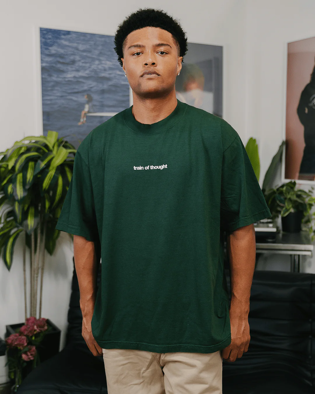 Rnb Songs | Oversized Green Graphic Tee - Image 5