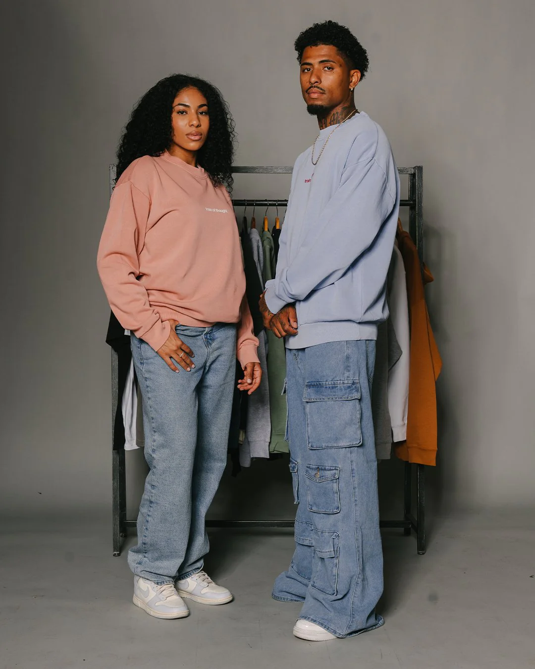 Rnb Songs | Salmon Crewneck Sweatshirt - Image 4