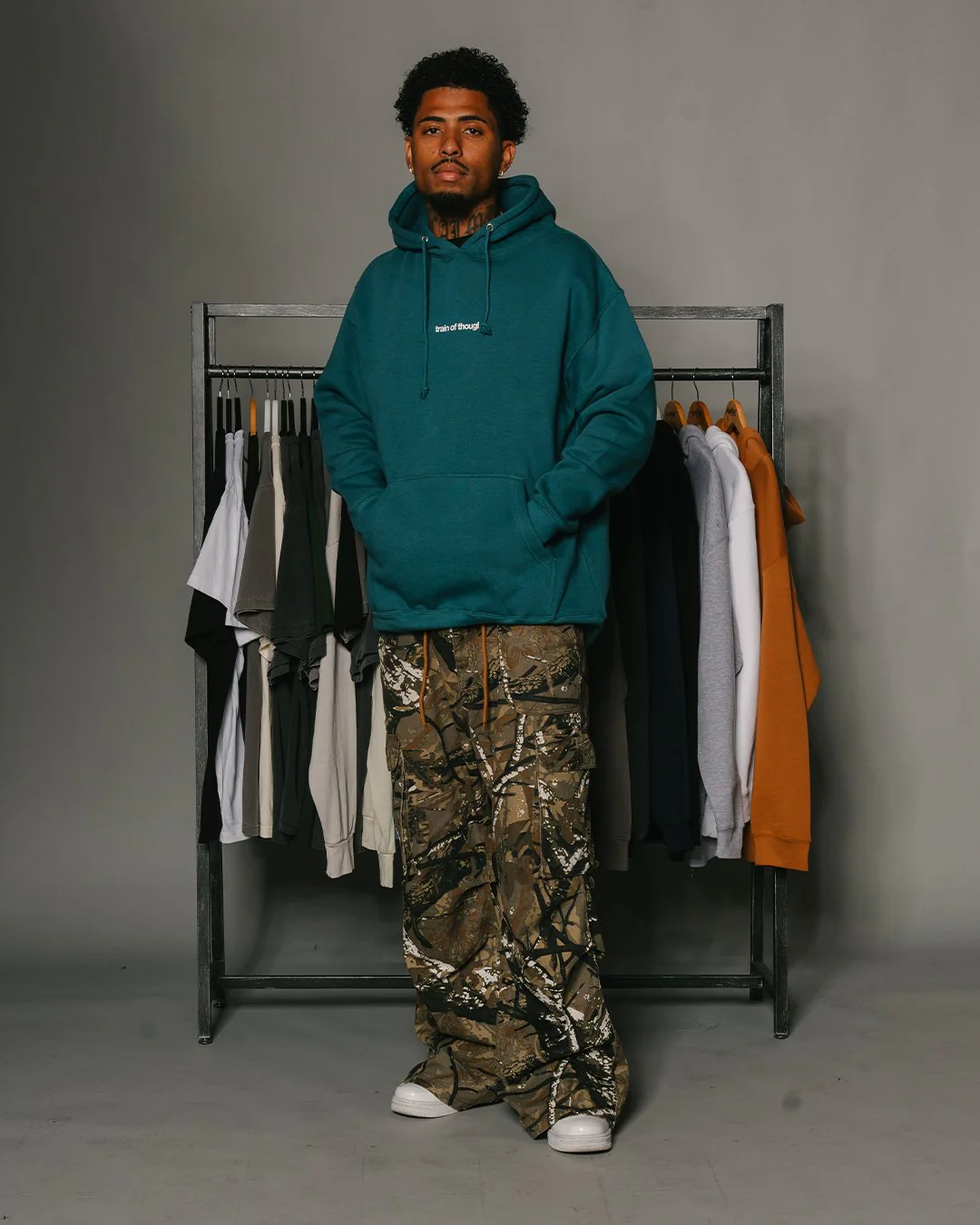 Rnb Songs | Teal Pullover Hoodie - Image 3
