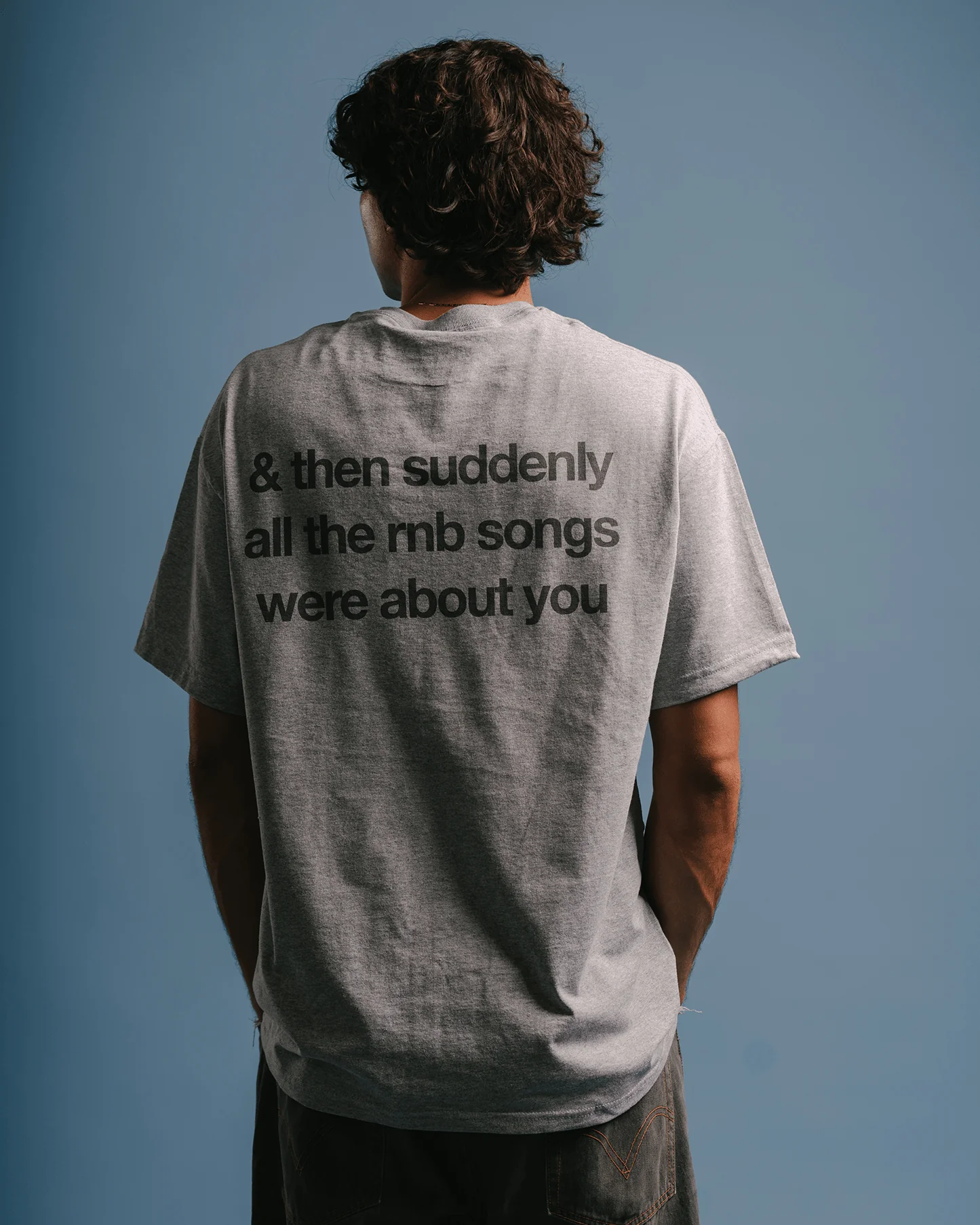 Rnb Songs V2 | Classic Grey Graphic Tee - Image 4