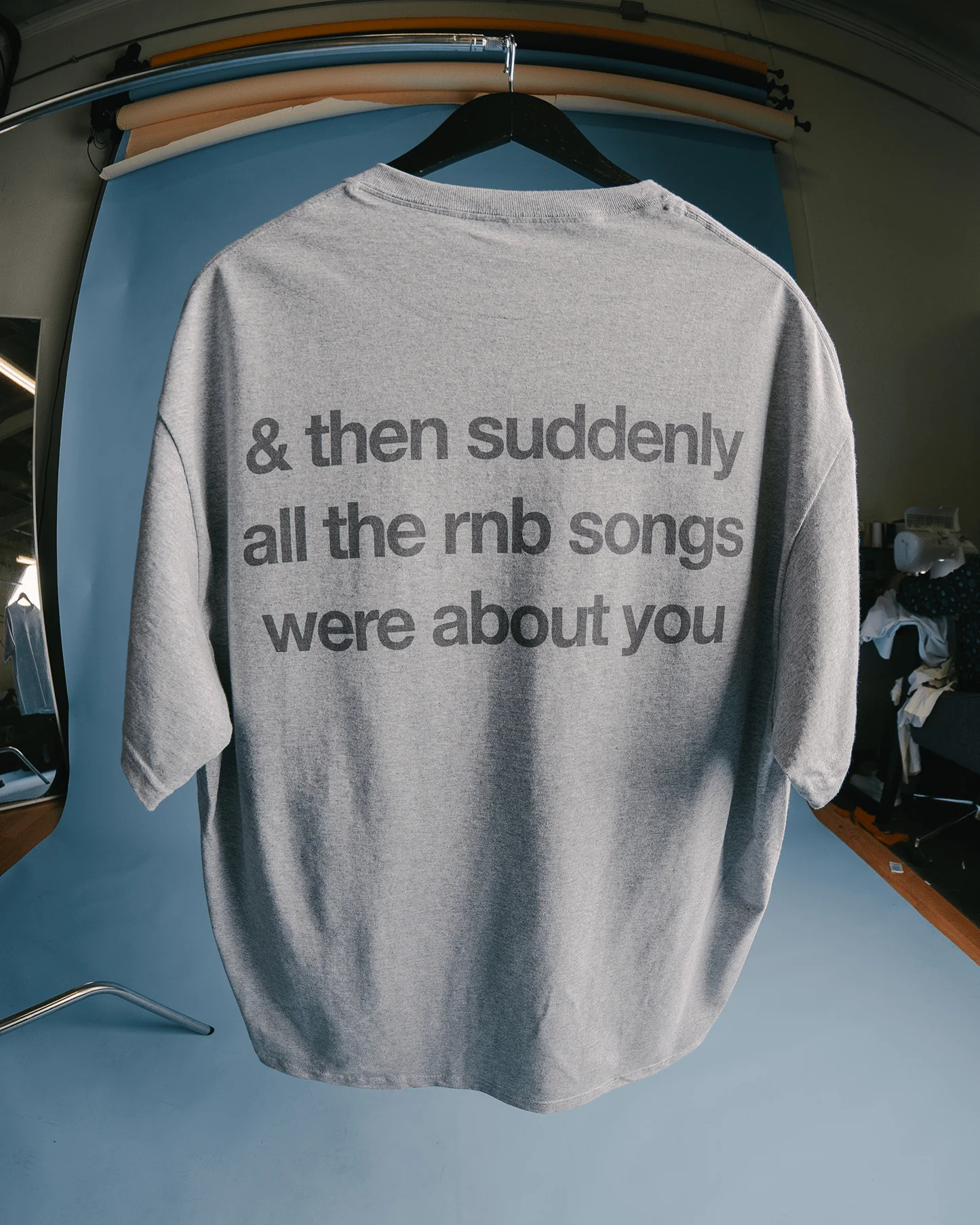 Rnb Songs V2 | Classic Grey Graphic Tee - Image 6