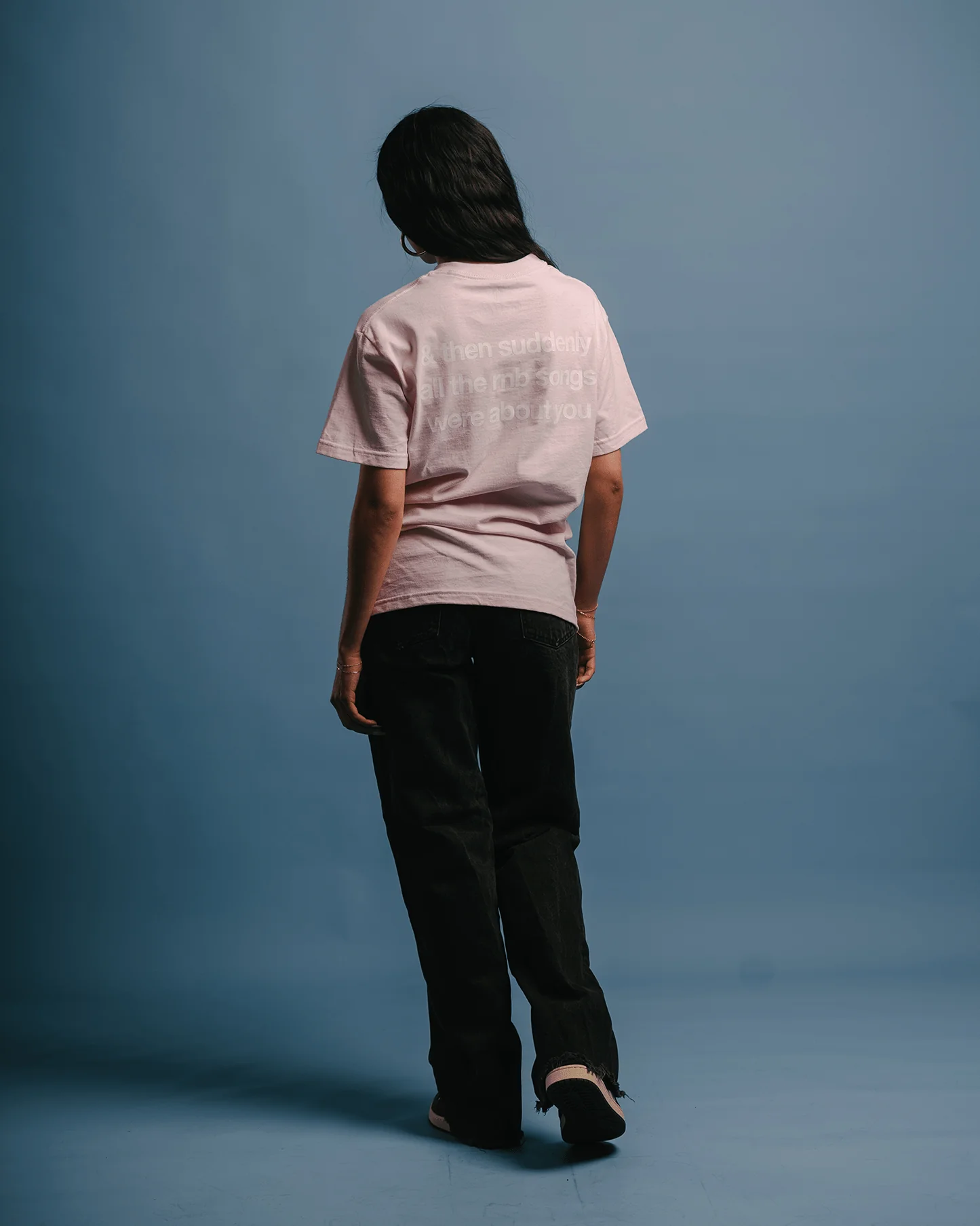 Rnb Songs V2 | Pale Pink Graphic Tee - Image 4