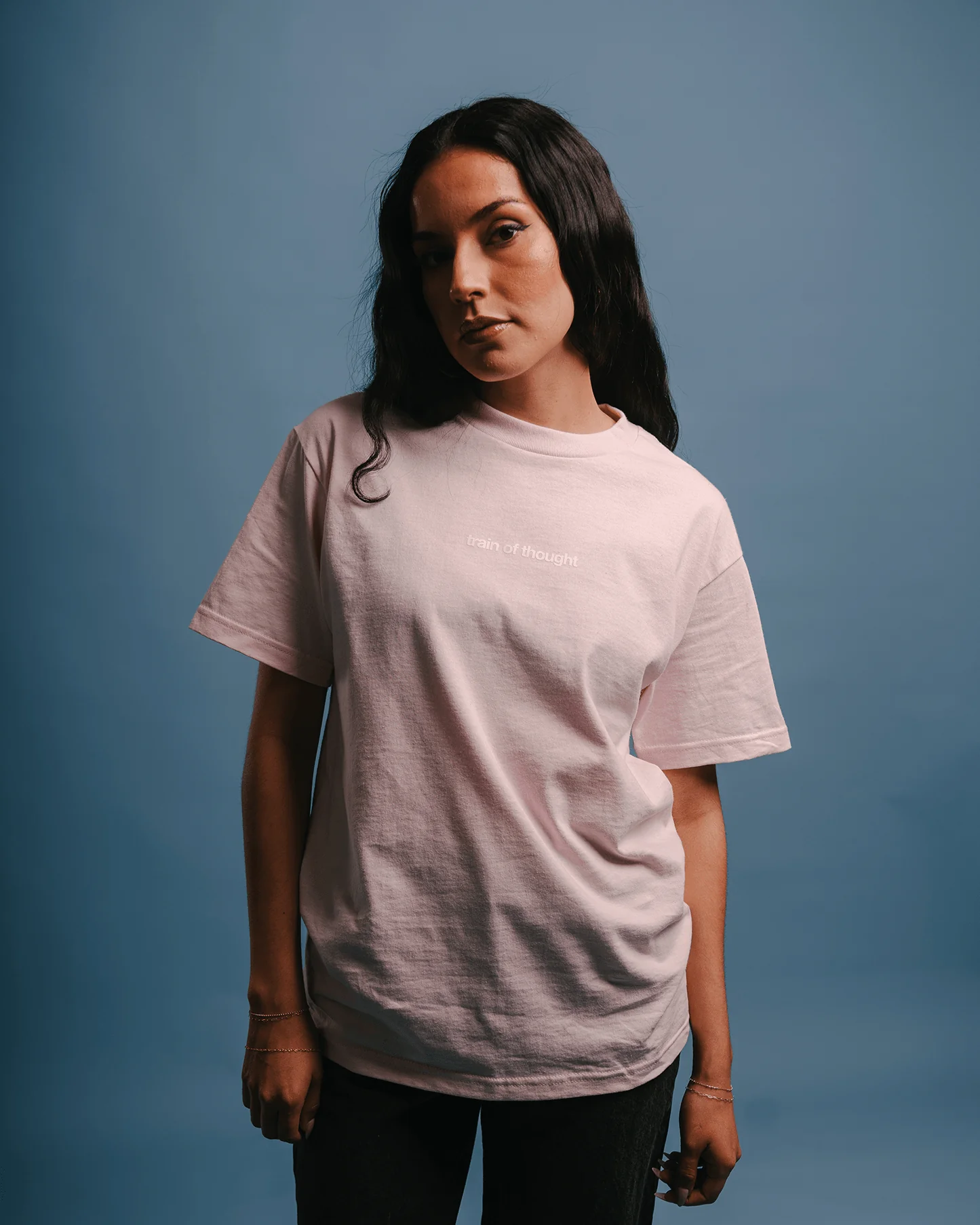 Rnb Songs V2 | Pale Pink Graphic Tee - Image 6