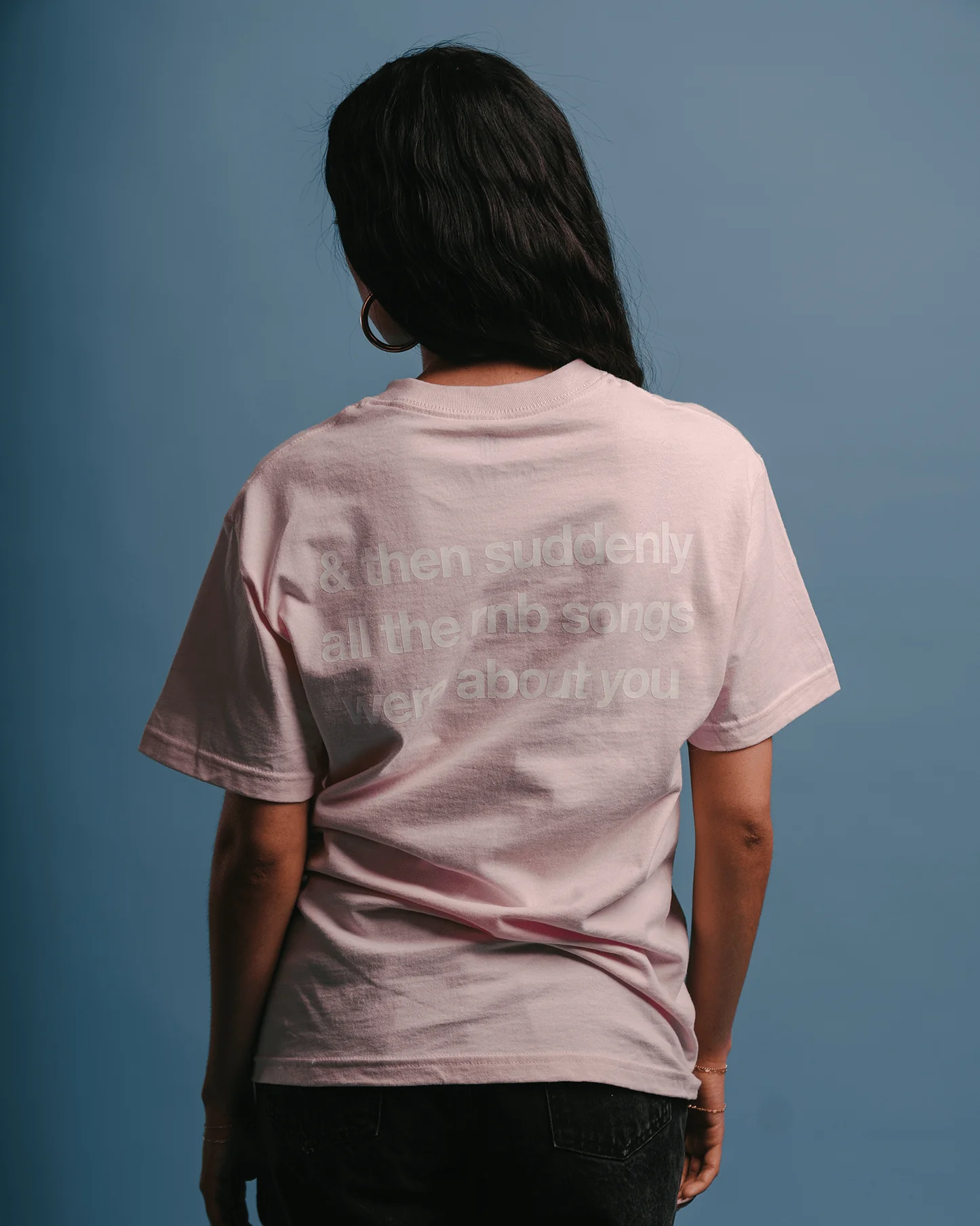 Rnb Songs V2 | Pale Pink Graphic Tee - Image 7