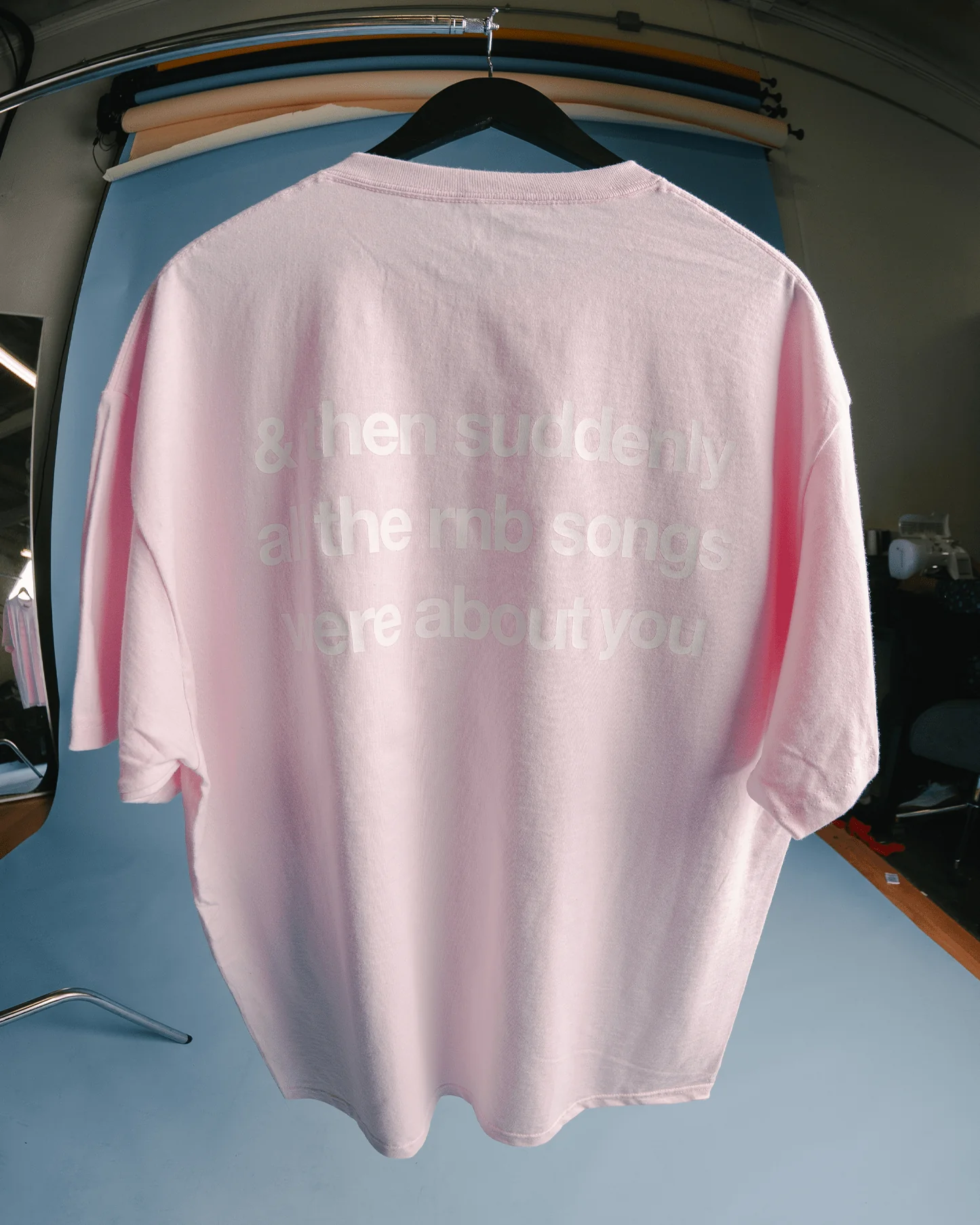 Rnb Songs V2 | Pale Pink Graphic Tee - Image 8