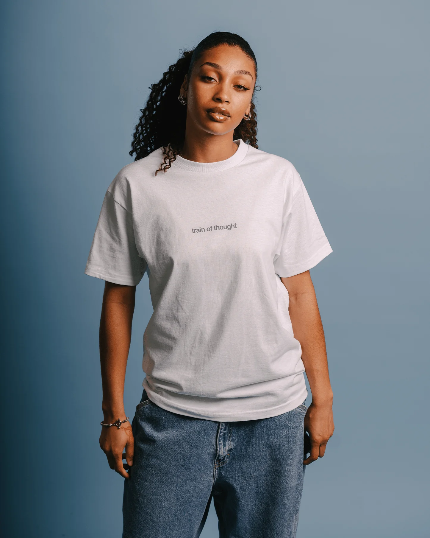 Rnb Songs V2 | Classic White Graphic Tee - Image 3
