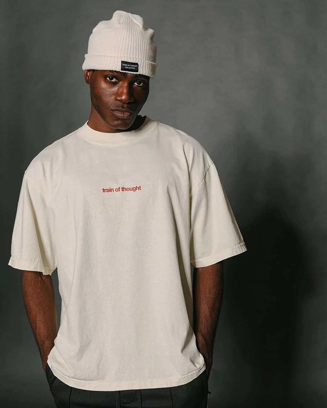 Rnb Songs V3 | Oversized Cream Graphic Tee - Image 4