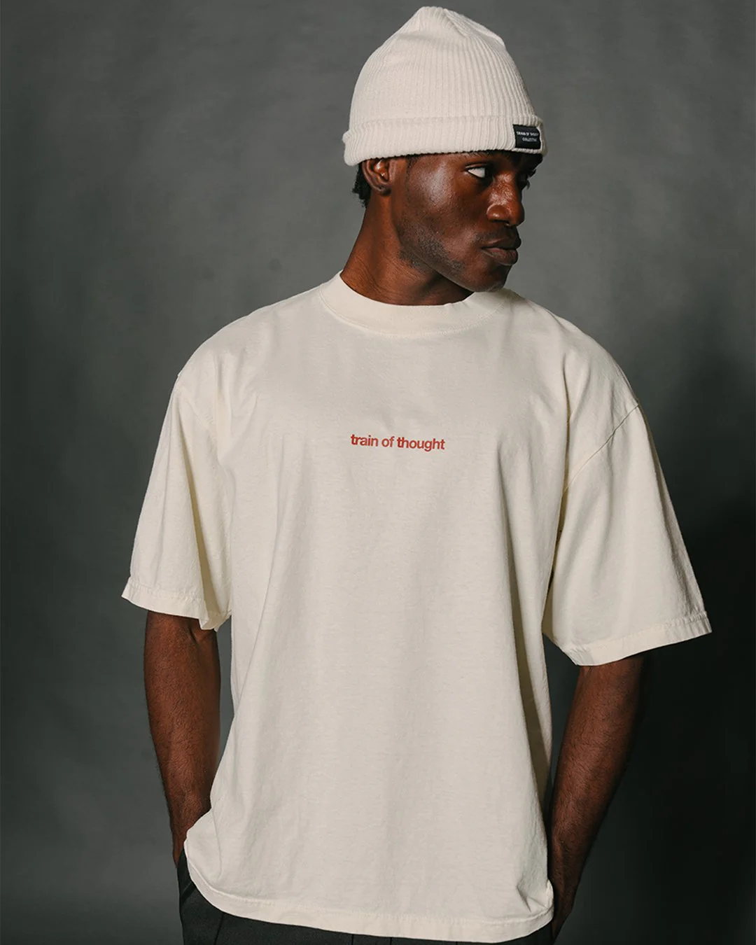 Rnb Songs V3 | Oversized Cream Graphic Tee - Image 7