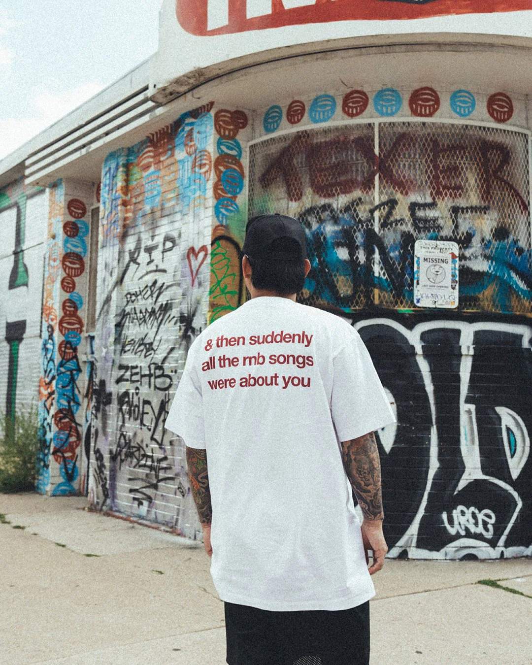Rnb Songs | Classic White Graphic Tee - Image 6