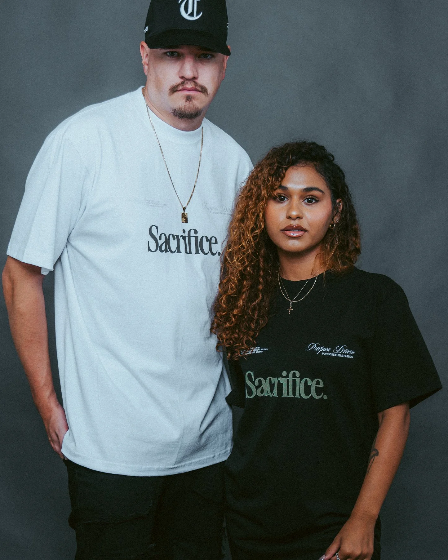 Sacrifice | Heavyweight Black Graphic Tee - Image 2