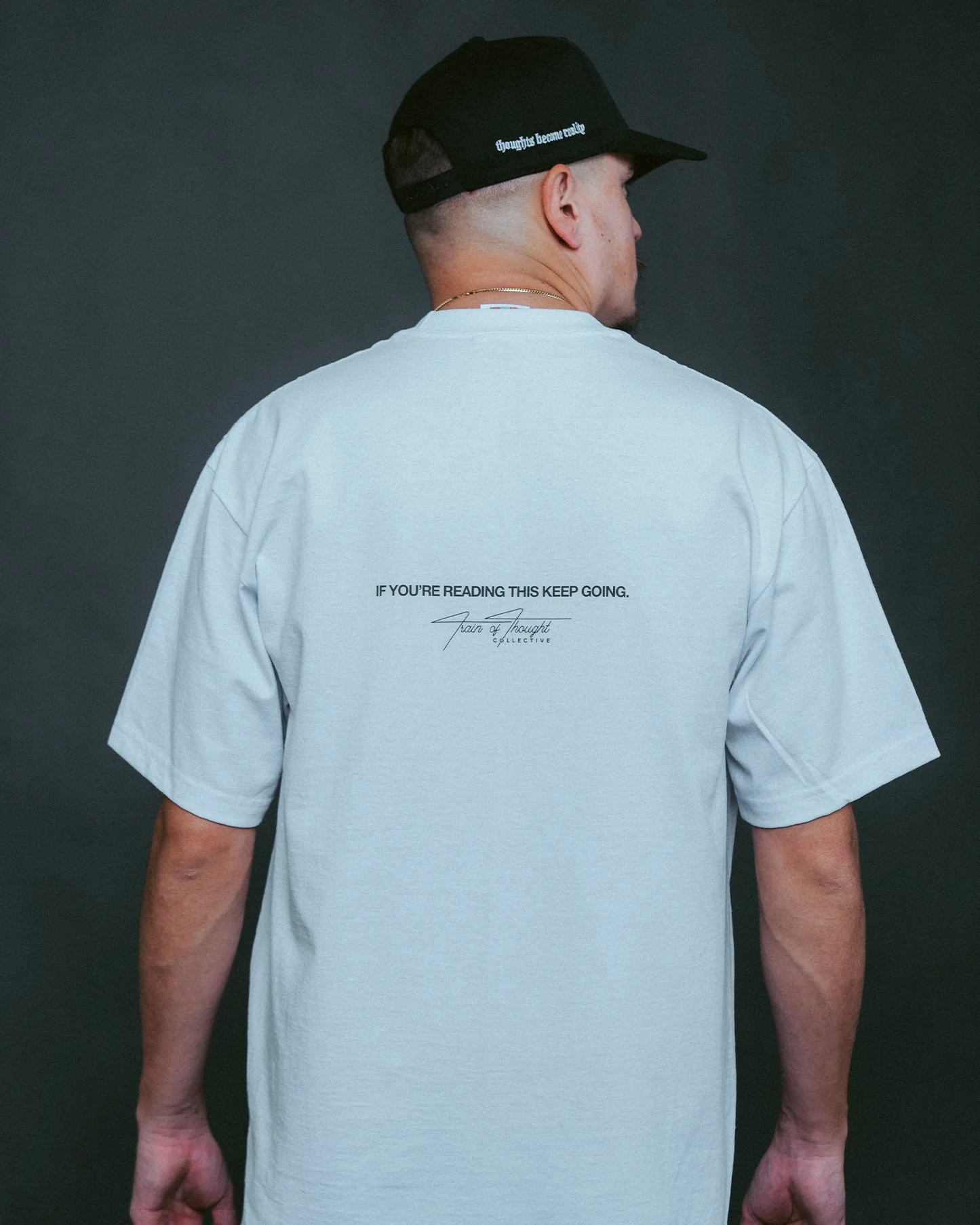 Sacrifice | Heavyweight White Graphic Tee - Image 3