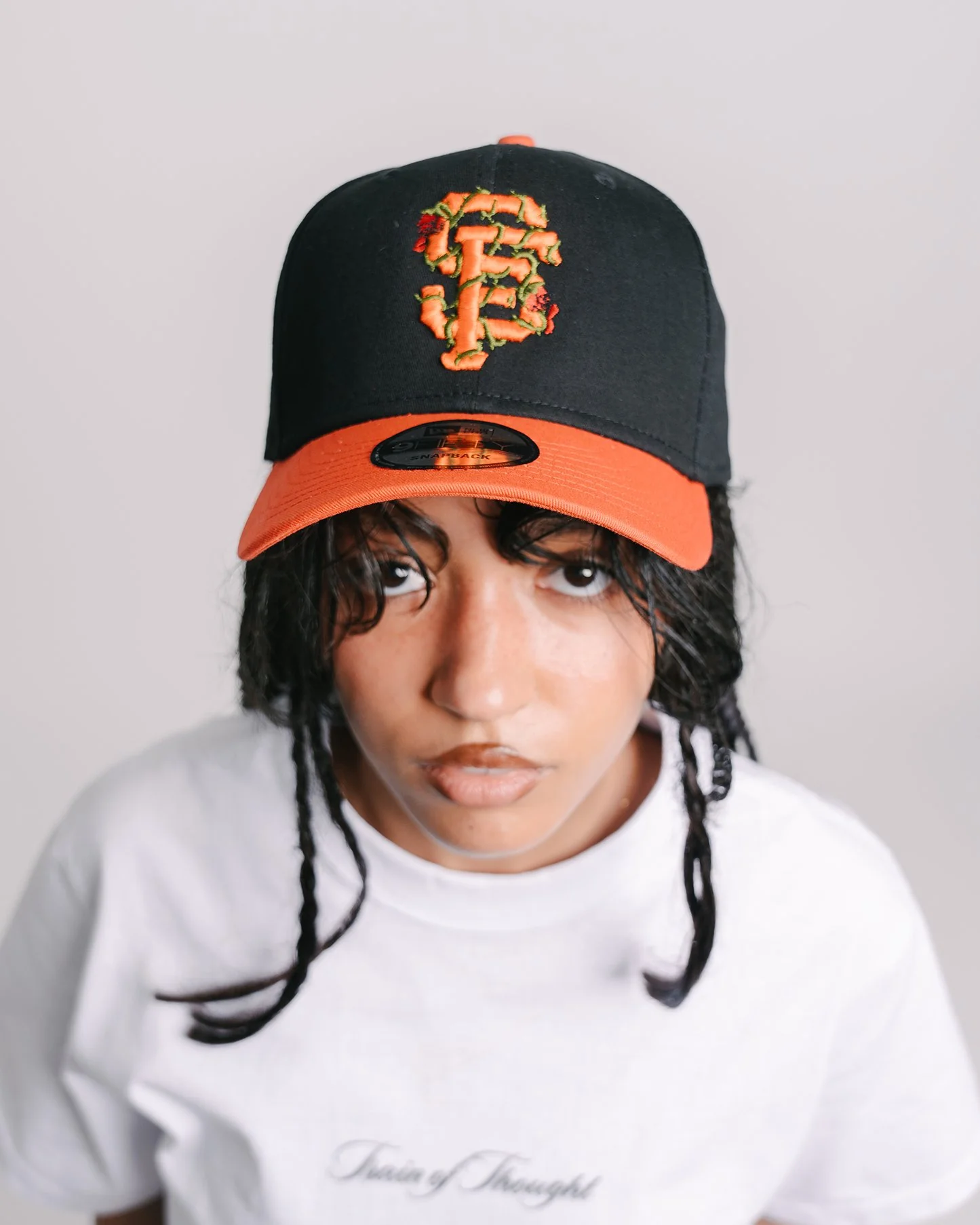 SF City Rose New Era Black/Orange Snapback - Image 2