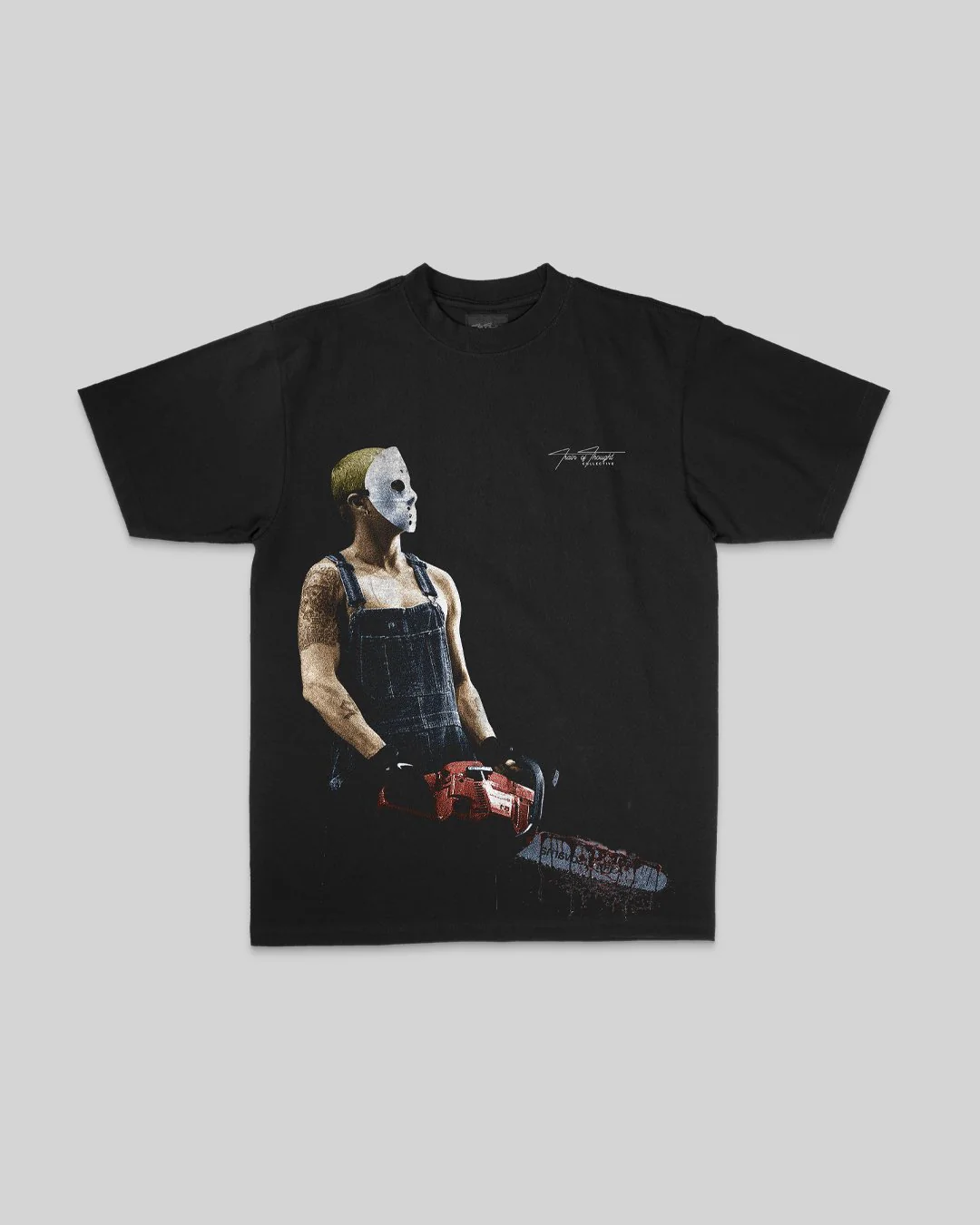 SLIM Skull | Heavyweight Black Graphic Tee