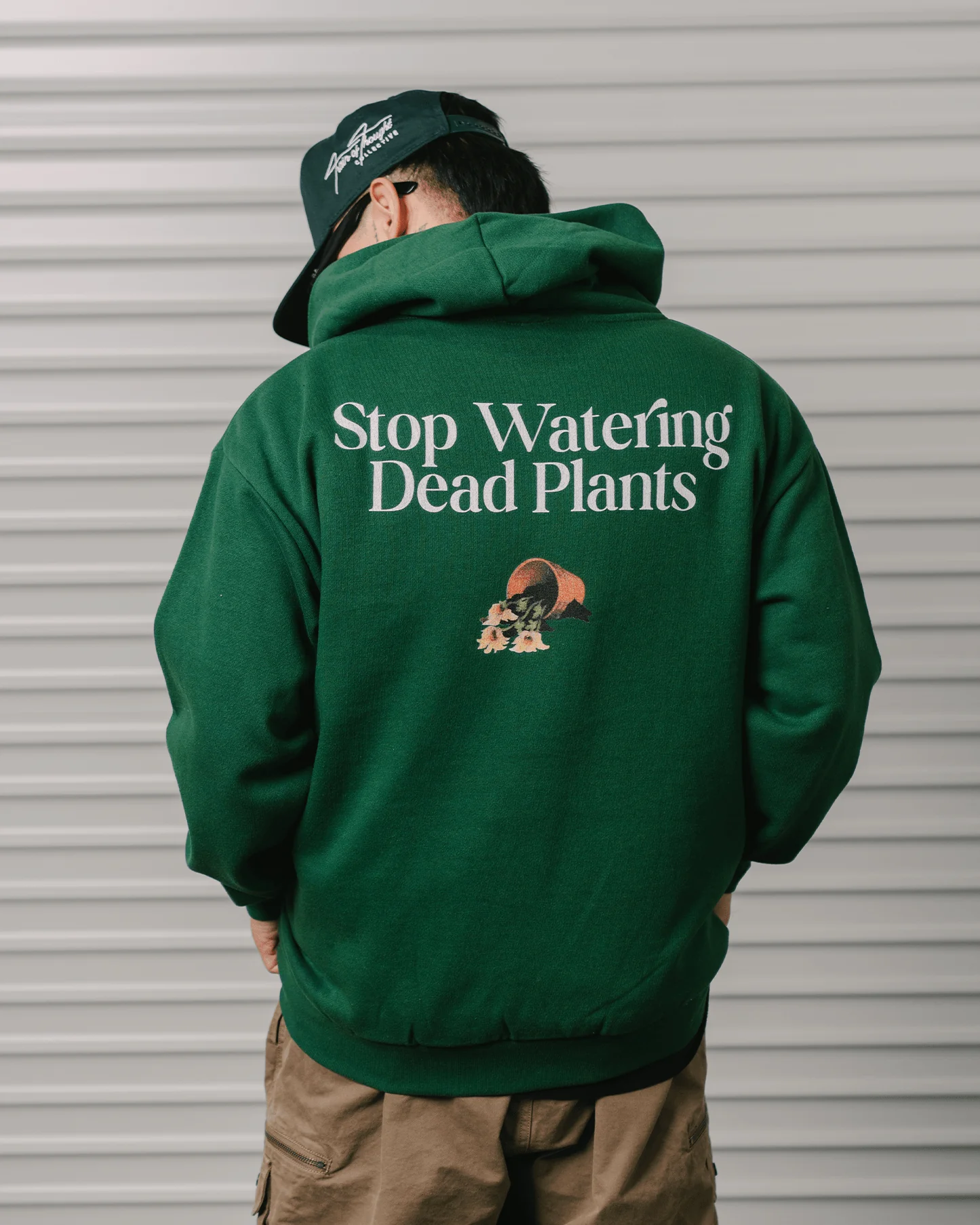 Stop Watering Dead Plants | Green Urban Hoodie - Image 4