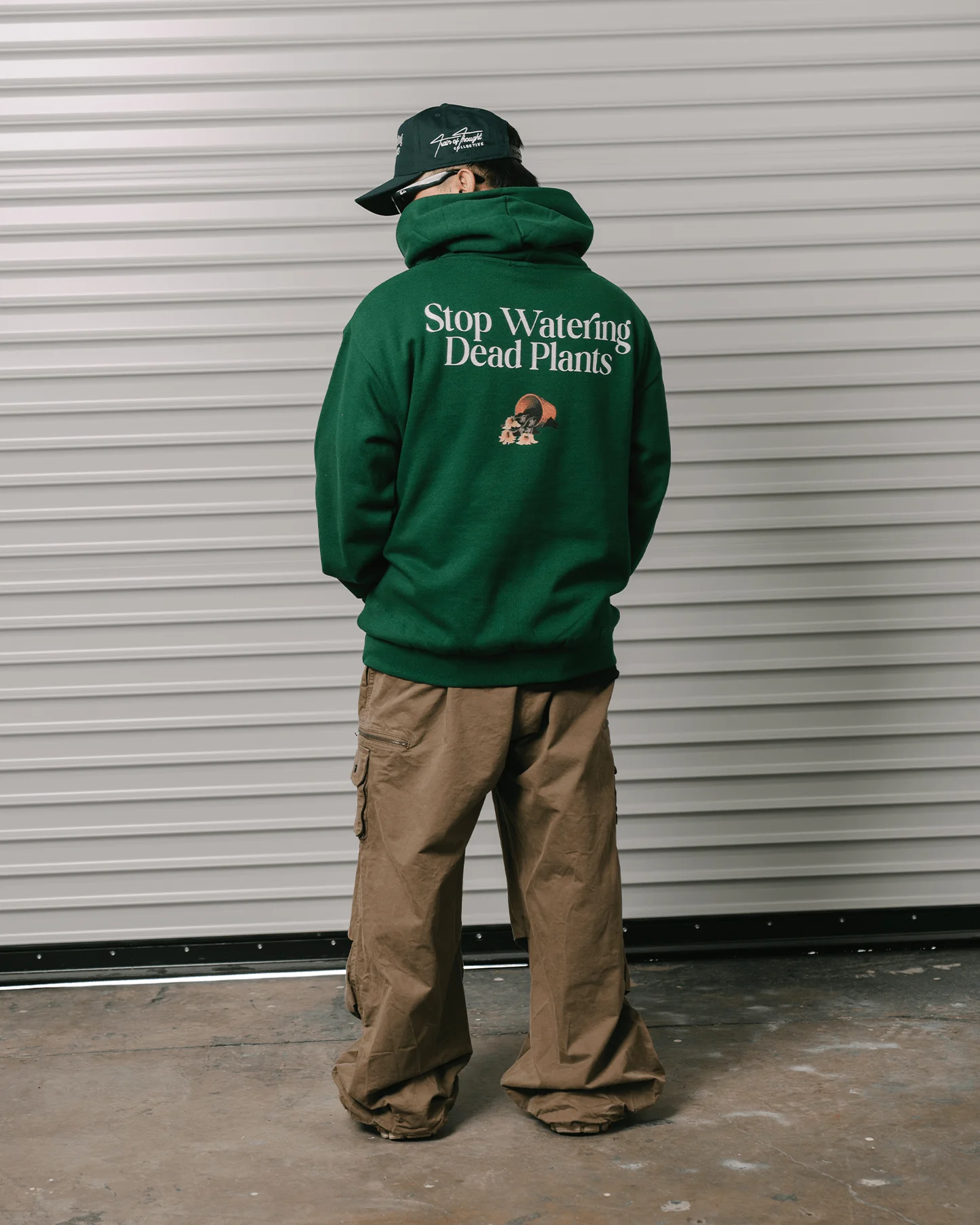 Stop Watering Dead Plants | Green Urban Hoodie - Image 7