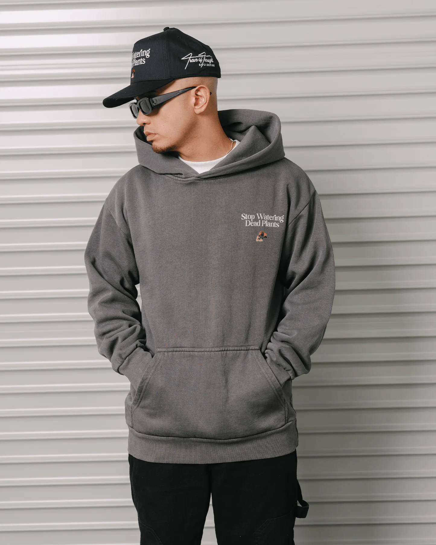 Stop Watering Dead Plants | Shadow Urban Hoodie - Image 3