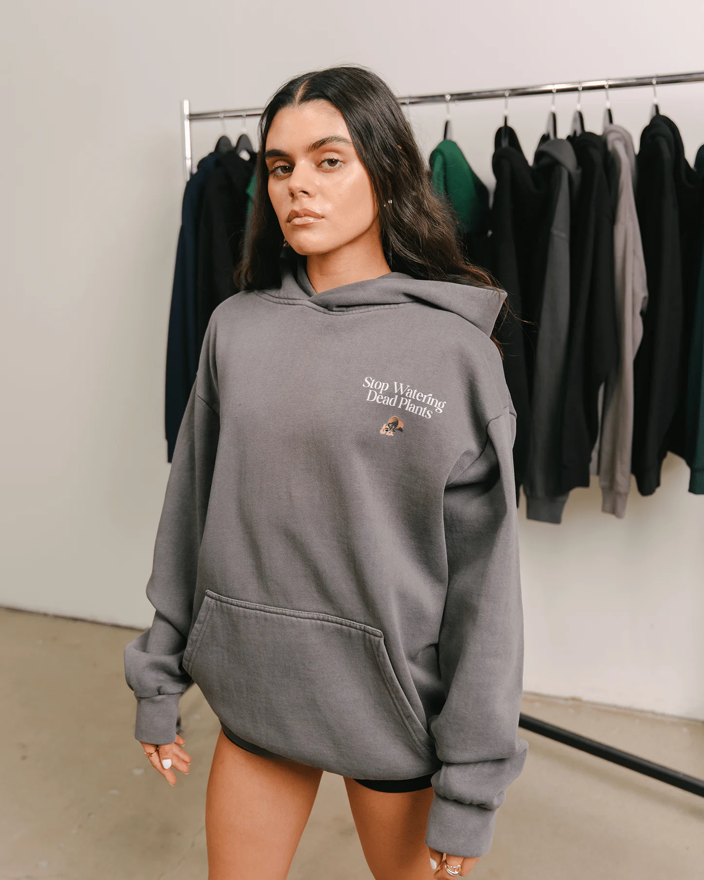 Stop Watering Dead Plants | Shadow Urban Hoodie - Image 4