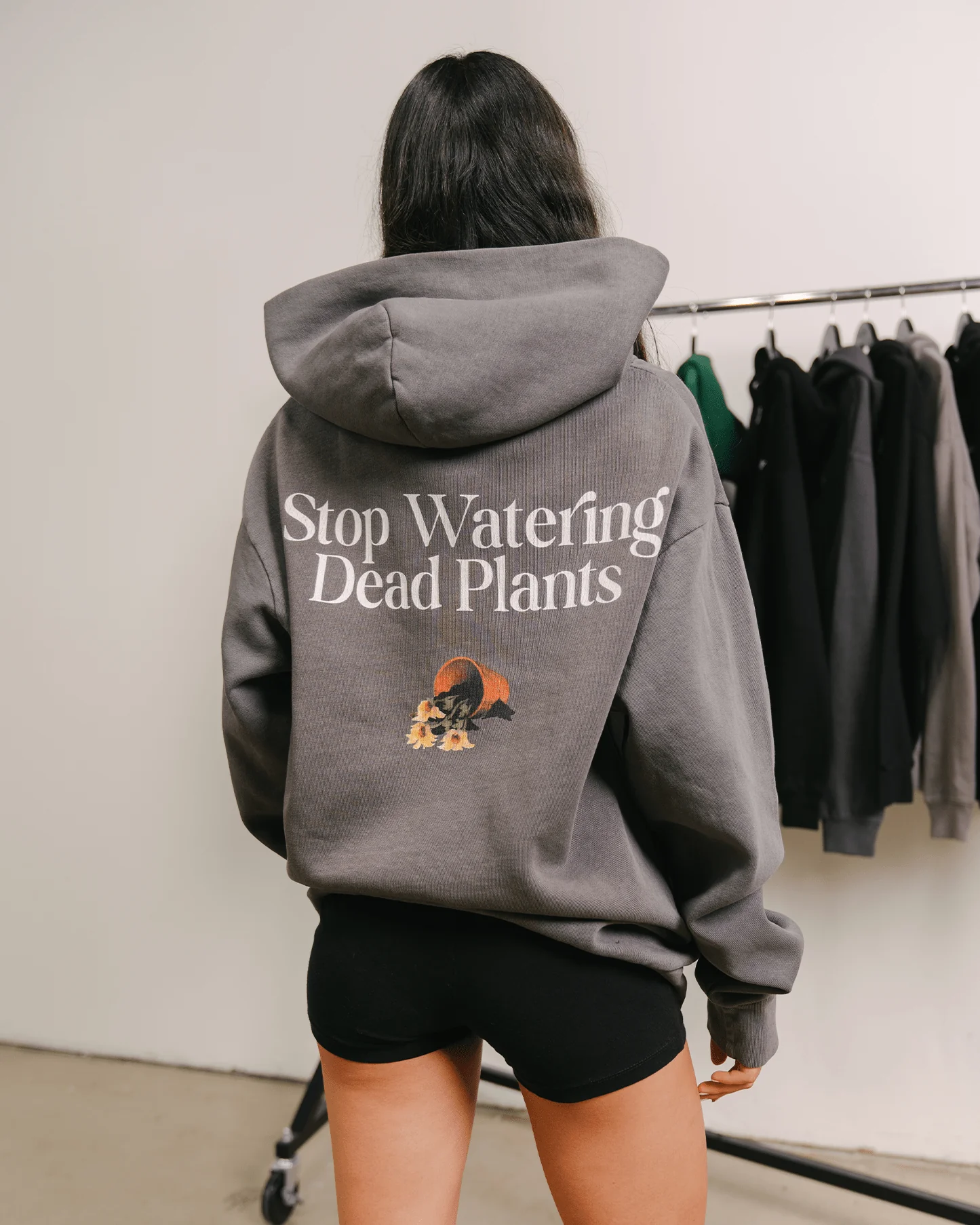 Stop Watering Dead Plants | Shadow Urban Hoodie - Image 6