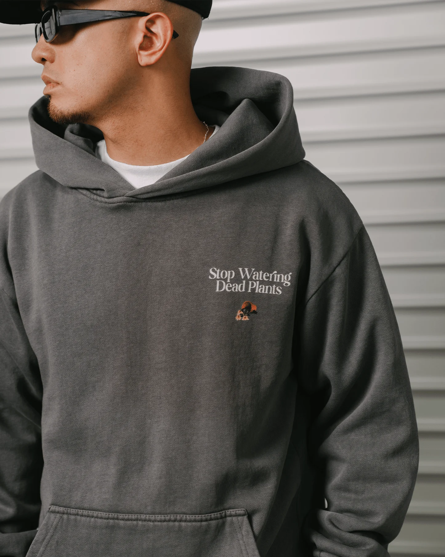 Stop Watering Dead Plants | Shadow Urban Hoodie - Image 7