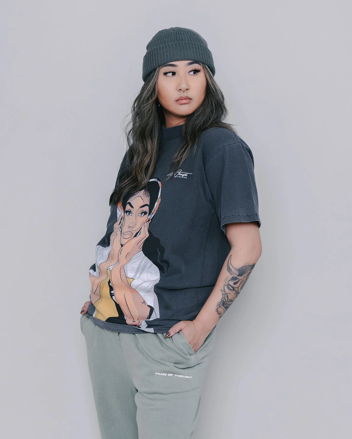 SZA Big Face | Oversized Shadow Graphic Tee - Image 2