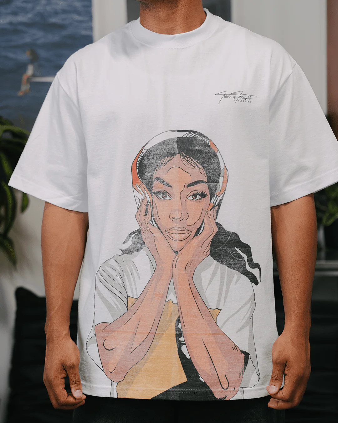 SZA Big Face | White Graphic Tee - Image 9