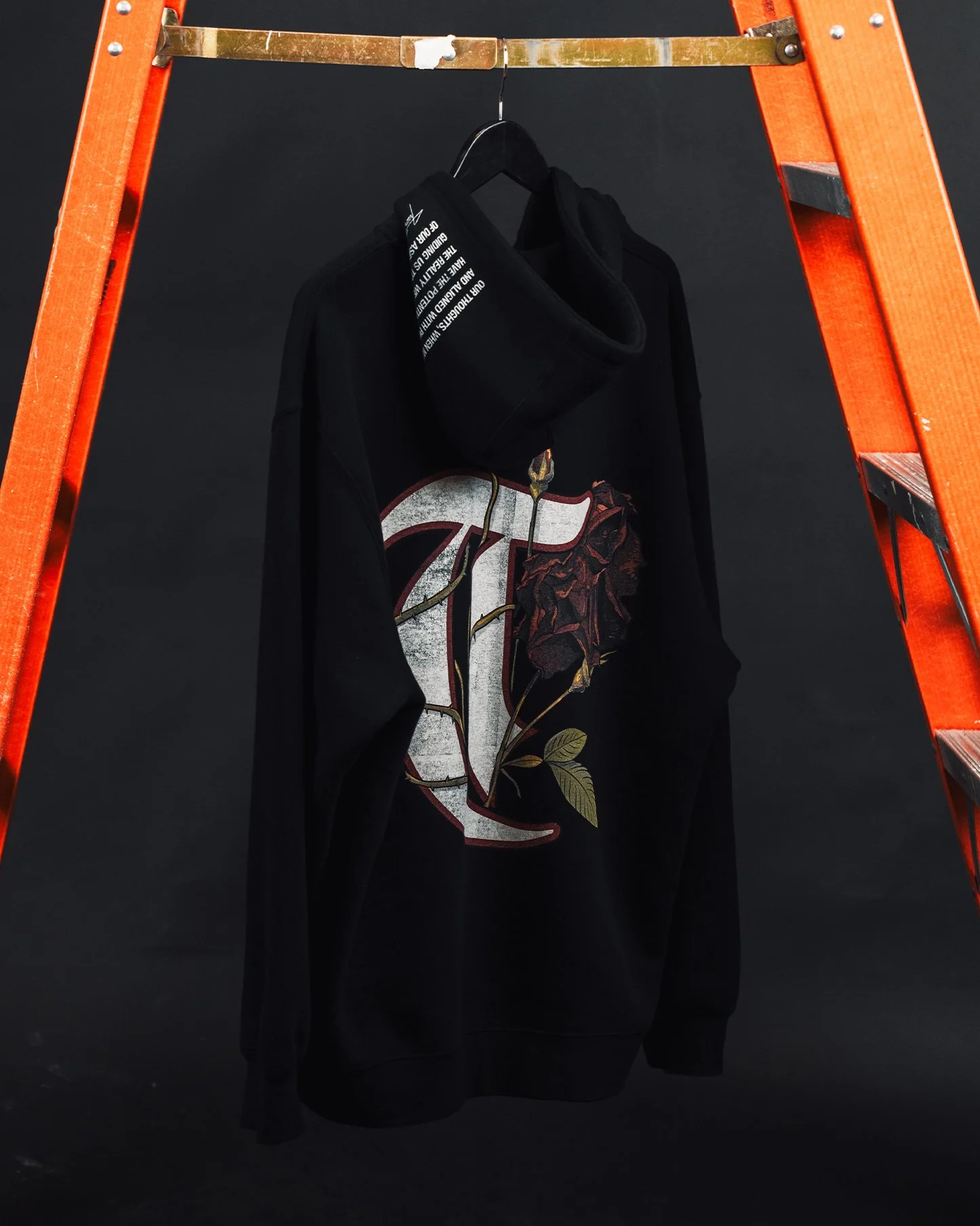 T-Rose | Black Full Zip Hoodie - Image 4