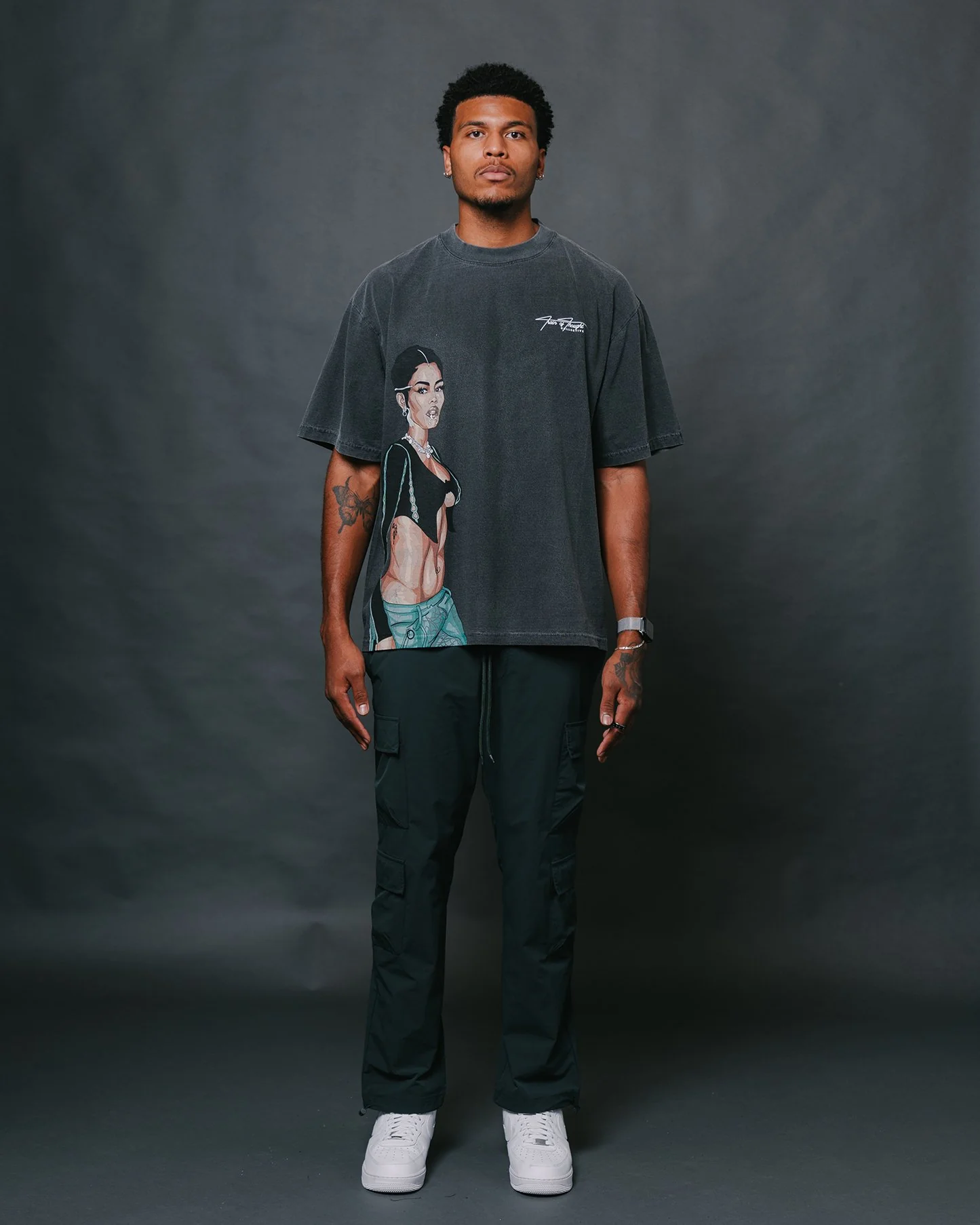 Teyana Big Face | Oversized Shadow Graphic Tee - Image 2