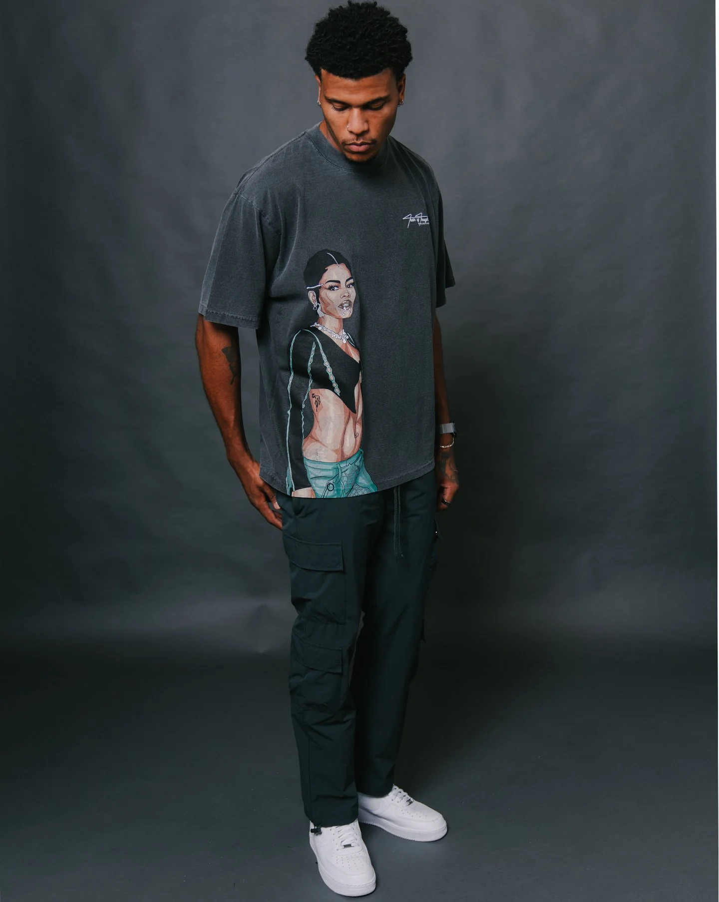 Teyana Big Face | Oversized Shadow Graphic Tee - Image 3
