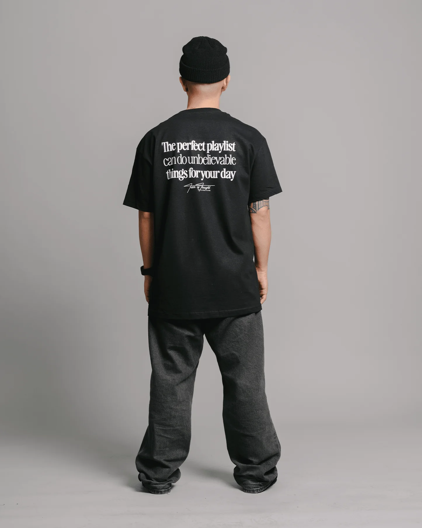 The Perfect Playlist | Classic Black Graphic Tee - Image 6